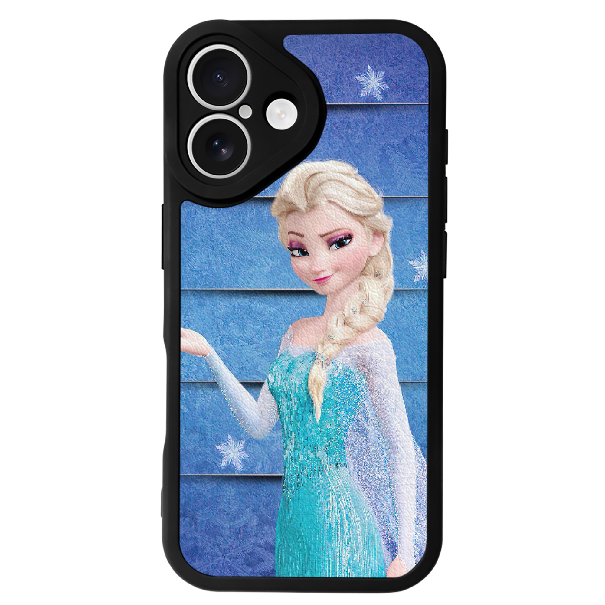 （画像用） アナと雪の女王 アンナ エルサ Frozen Anna Elsa 【iPhone 16シリーズ対応】シリコンスマホケース（レザー調） 材質：シリコン